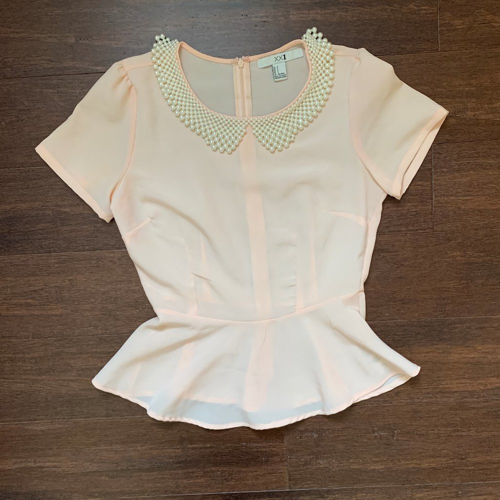 PEARL PEPLUM TOP